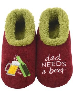 'Dad Needs a Beer'  Plush Footies size 9/10 NWT